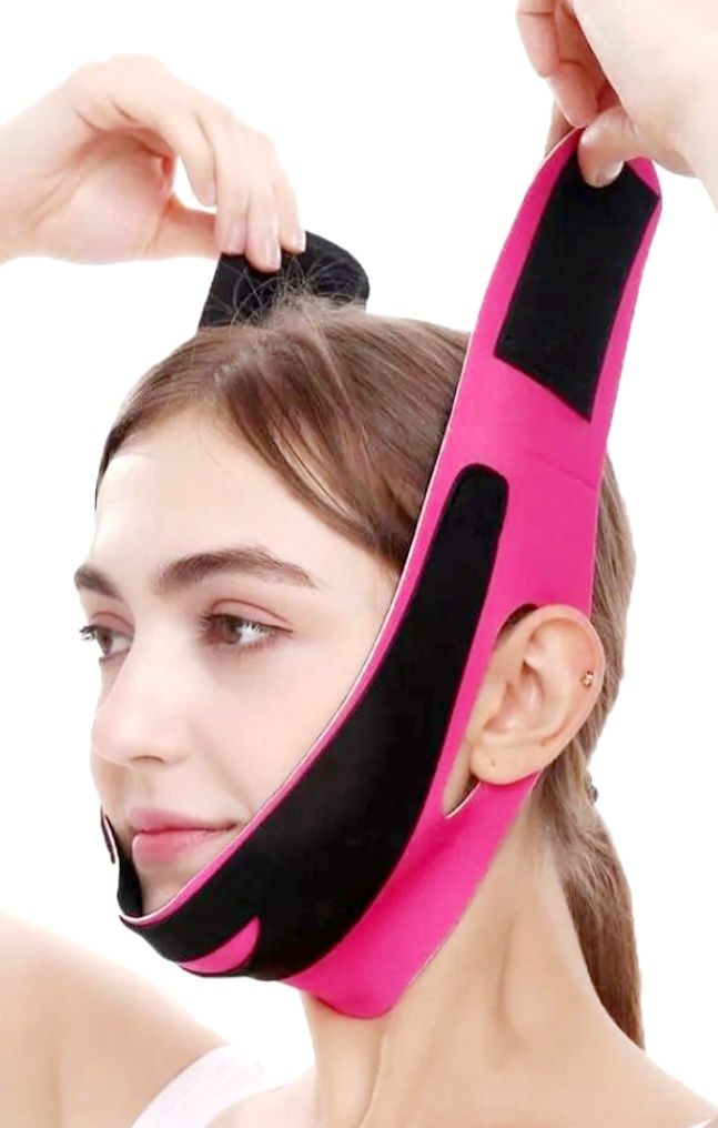 Еластичний бандаж маска для схуднення обличчя та підтяжки шиї