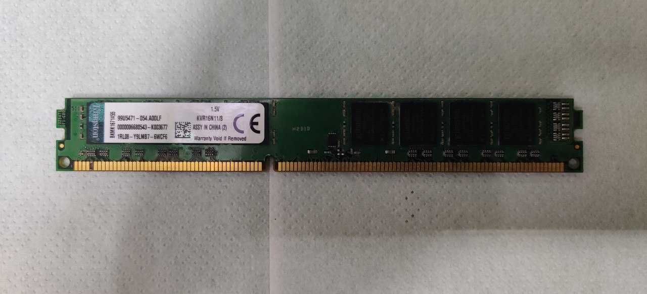 2x Memórias RAM Kingston 8GB DDR3