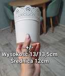 Biała osłonka ozdobna