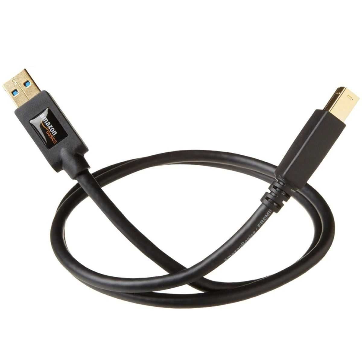 Kabel USB 3.0 A/USB 3.0 B, 0.9m czarny AmazonBasics