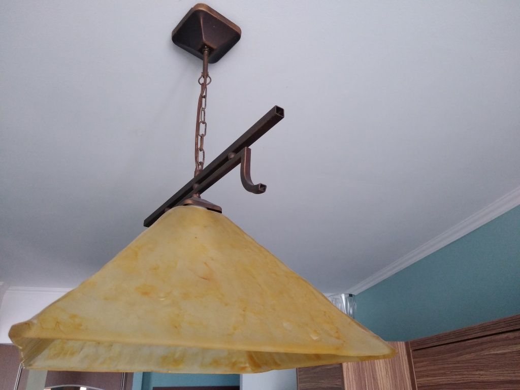 Lampa szklana wisząca 40cm