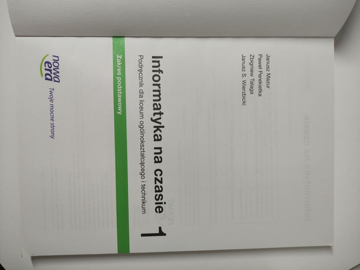 Informatyka na czasie - informatyka - NOWA ERA