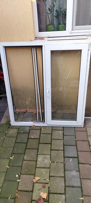 Окно металлопластиковое 1300×1400 ,одно стекло отсутствует