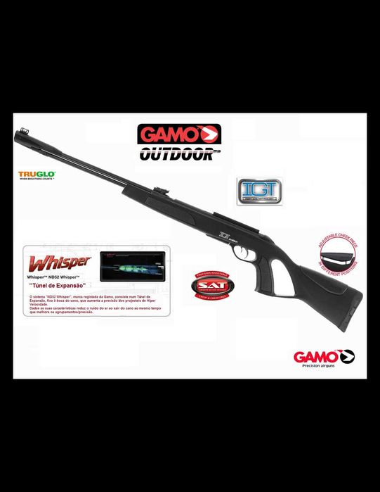 GAMO CARABINA PRESSÃO AR CRF WHISPER IGT