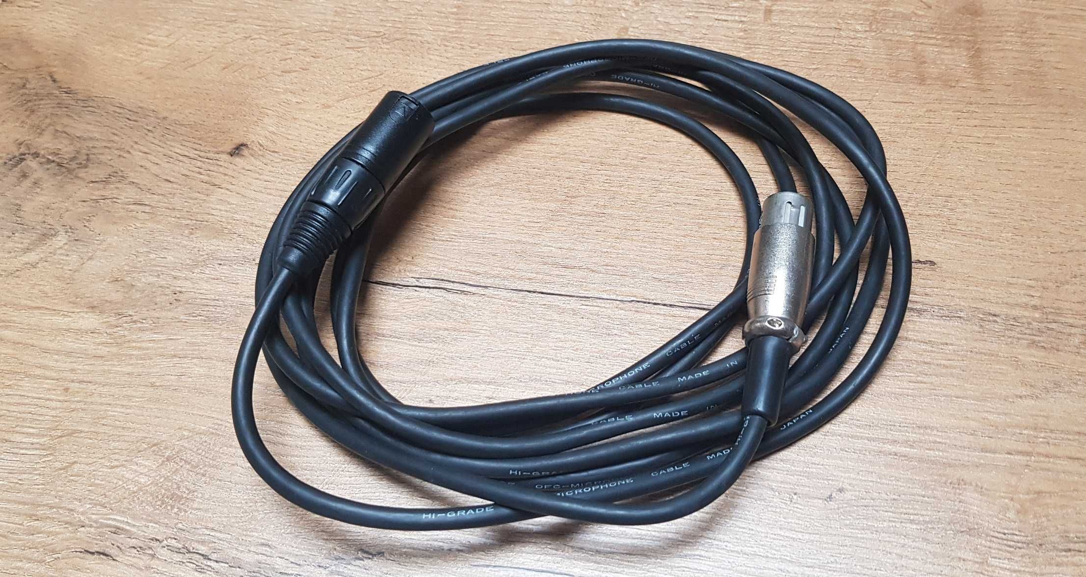 Kabel mikrofonowy XLR/XLR Japoński OFC 3,80m