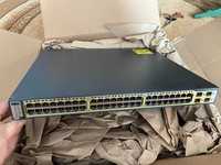 Торг! Комутатор CISCO Catalyst WS-C3750G-48PS-S