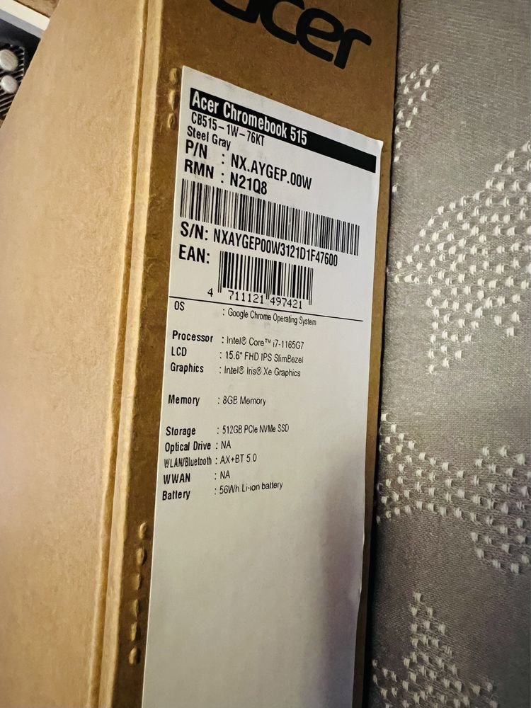 Laptop Acer Chromebook515 CB515-1W-76KT