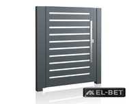 Furtka aluminiowa nowoczesna - poziome ALU - ogrodzenia aluminiowe
