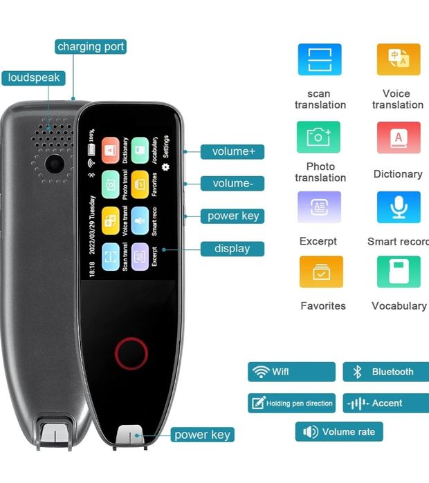 Пристрій голосового перекладу, пристрій перекладу на 113 мов із голосо