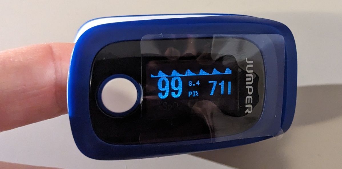 Pulsoskymetr medyczny bluetooth Jumper JPD-500F, aplikacja na smartfon
