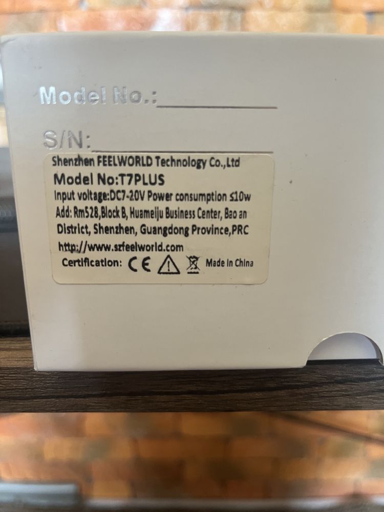 Накамерний монітор Feel-World T7 Plus Full HD, HDMI, (4k)