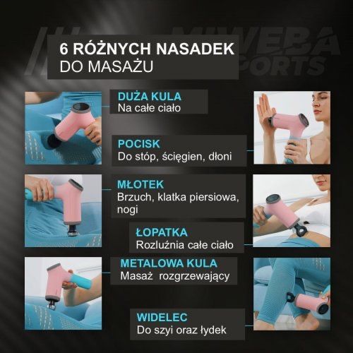 Masazer pistolet do masazu rehablitacji masaz prezent hit nowe wyprzed