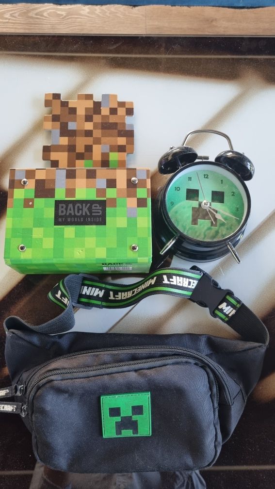 Zestaw minecraft saszetka nerka przybornik,portfel,gry,karty