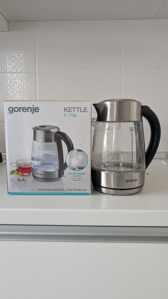 gorenje K 17GE електрочайник, працює, ручка відходить