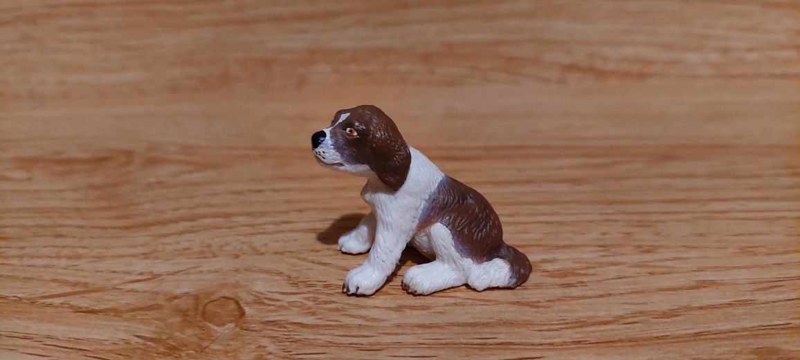 Schleich pies szczeniak figurki zwierząt unikat model wycofany z 2004