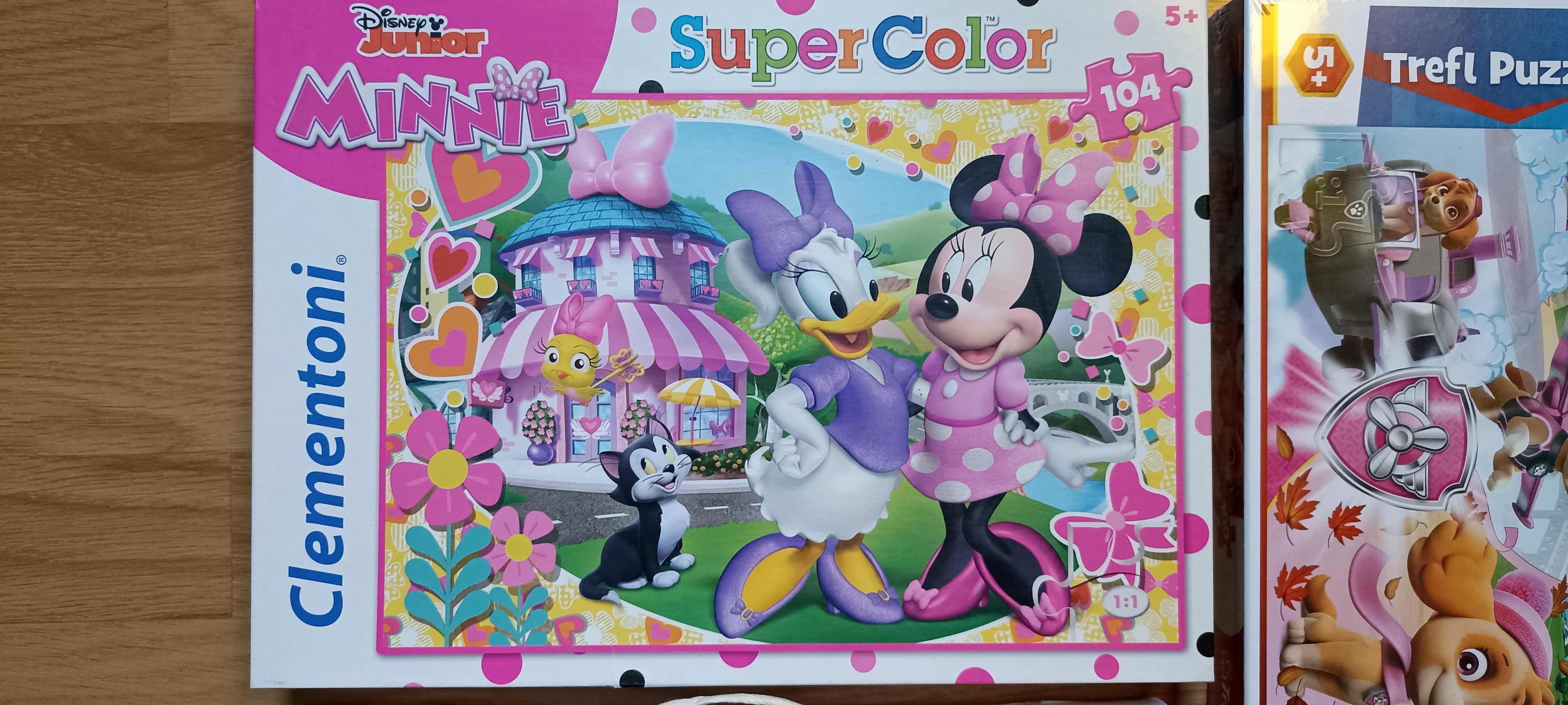 3xpuzzle czuczu Mapa świata Psi Patrol Minnie karty Piotruś Bambino