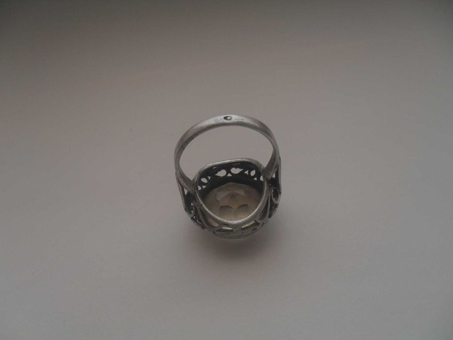 Warmet koronka - stary srebrny pierścionek - cena ost