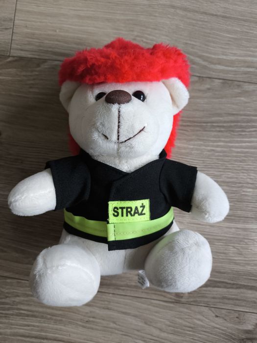 Miś w stroju strażaka
