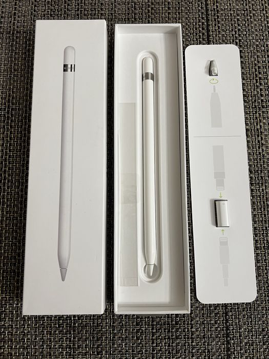 Apple Pencil 1. generacji – stan idealny, pełen zestaw