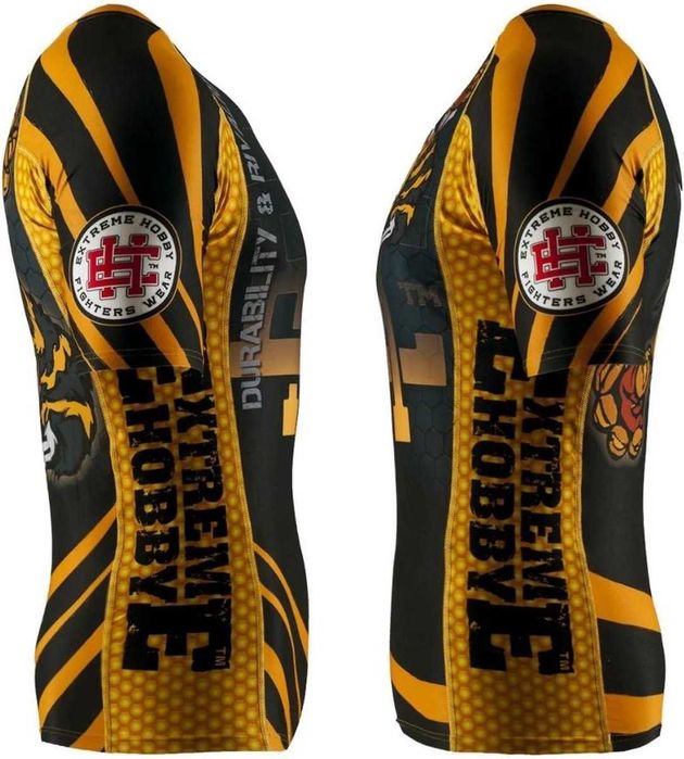 Rashguardy 2 sztuki - MMA Family L i Angry Wasp XL