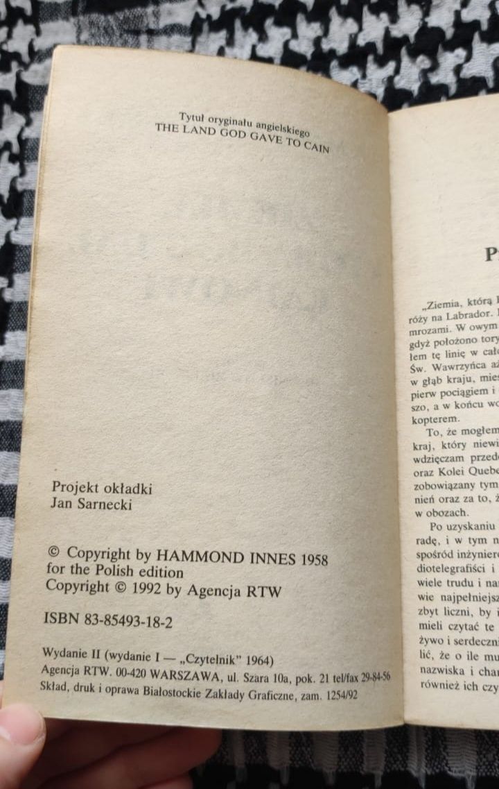 Hammond Innes - Ziemia, którą Bóg dał Kainowi