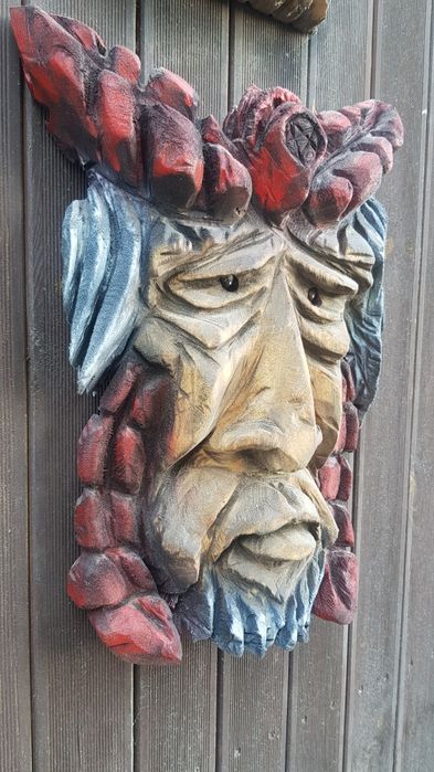 Rzezba diabel  płaskorzeźba