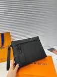 Louis vuitton кожаная мужская папка барсетка сумка ручная