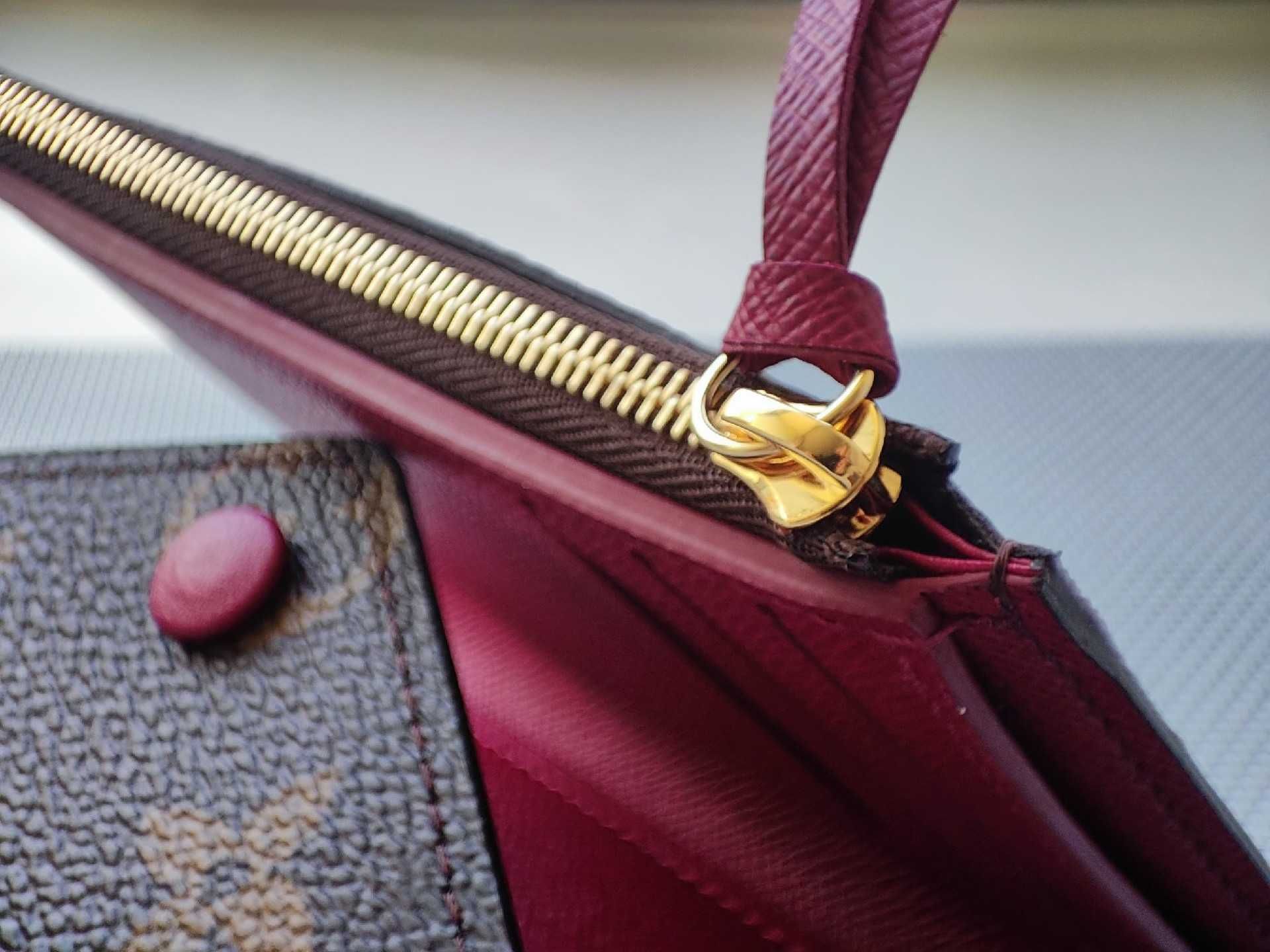 Nowe Louis Vuitton Victorine Mały portfel Róża czerwona przycisk