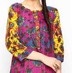 Túnica Kaftan Indiana Multicolor em Algodão Tam. M/L