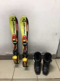 Narty Fischer, buty rossignol