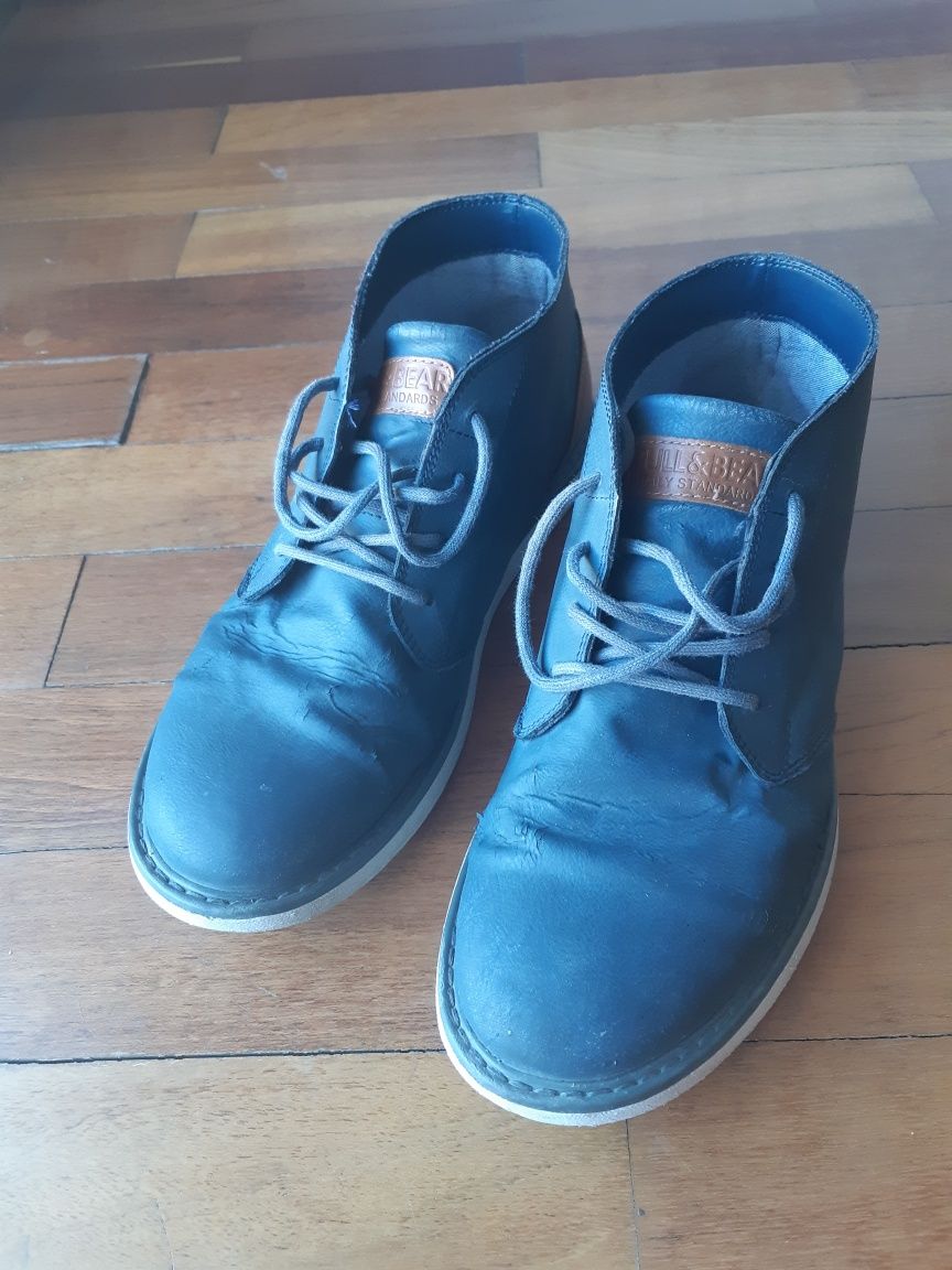 Botas azuis Pull and Bear 41