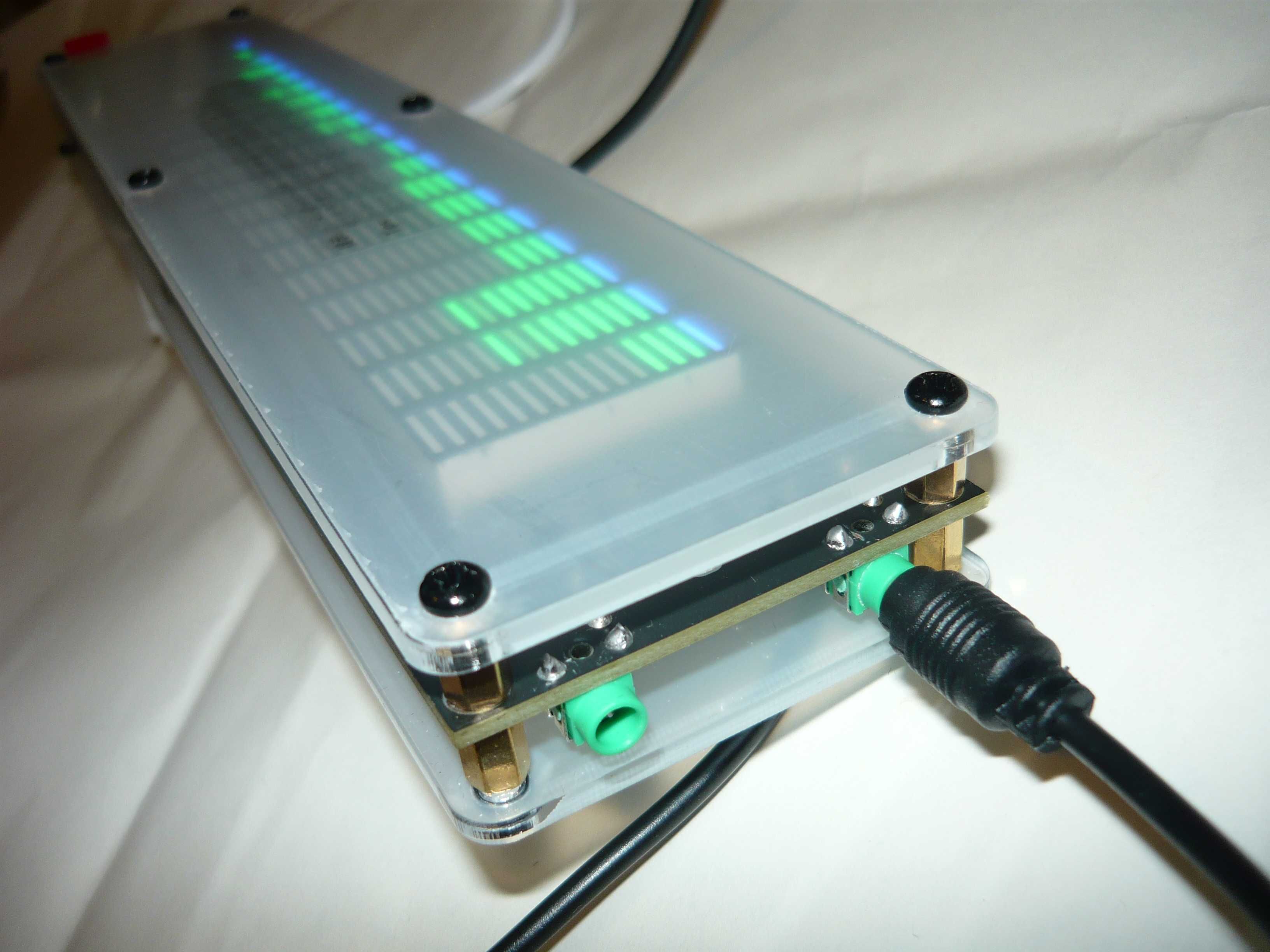 Wskaźnik sygnału + DSP LED 25 cm analizator spectrum widmo korektor