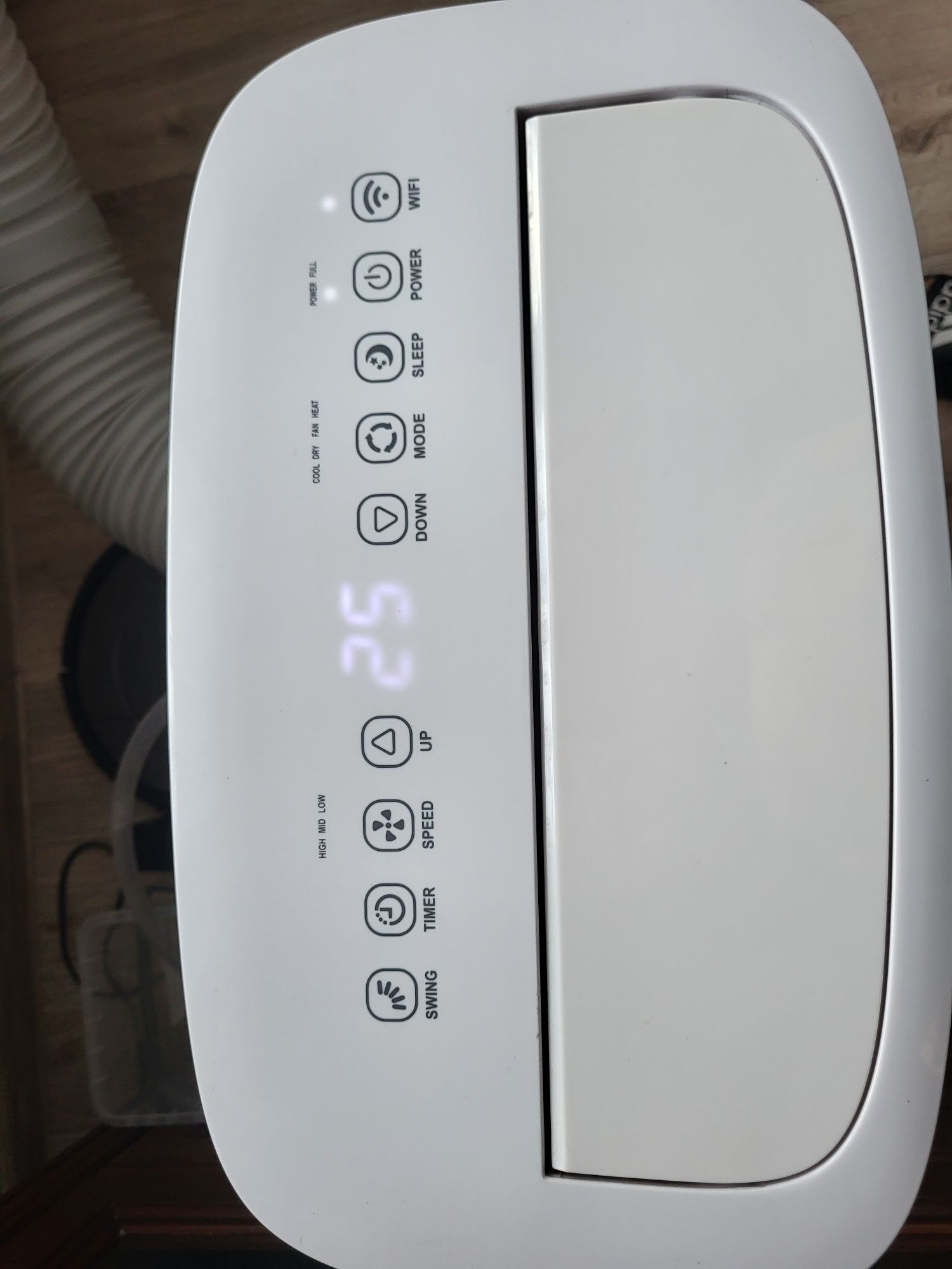 4w1 klimatyzator przenośny ACROS 4.7kW, osuszacz 80l+WiFi+pompa ciepła