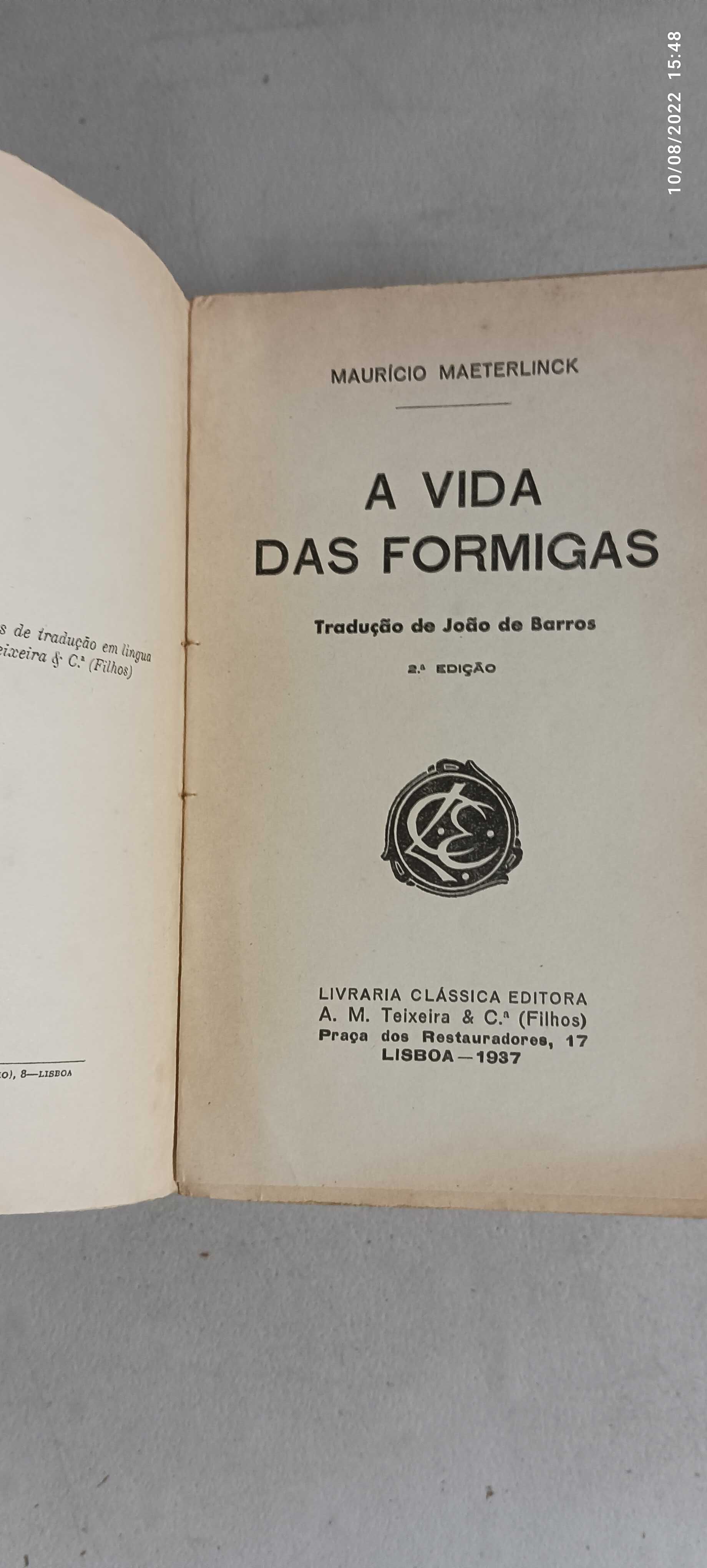 Livro PA-2 - Maurício Maeterlinck  - A vida das formigas