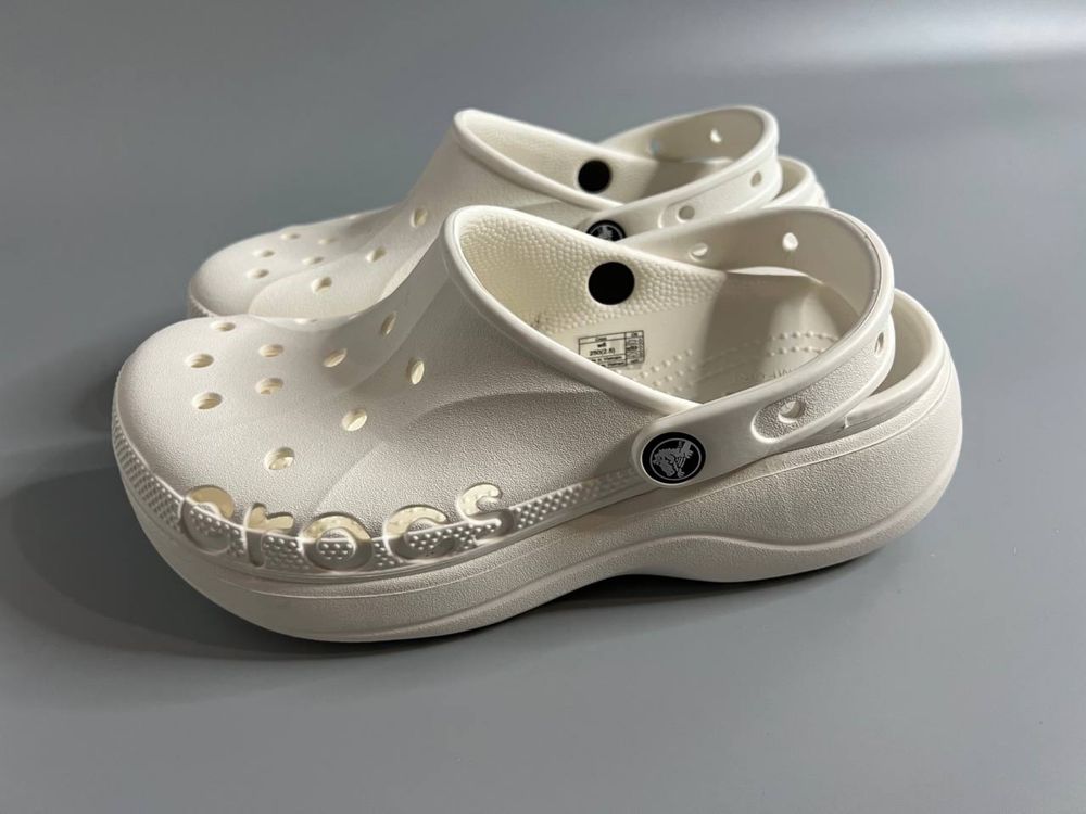 Crocs classic  clog platform крокси шлепки шльопанці літні