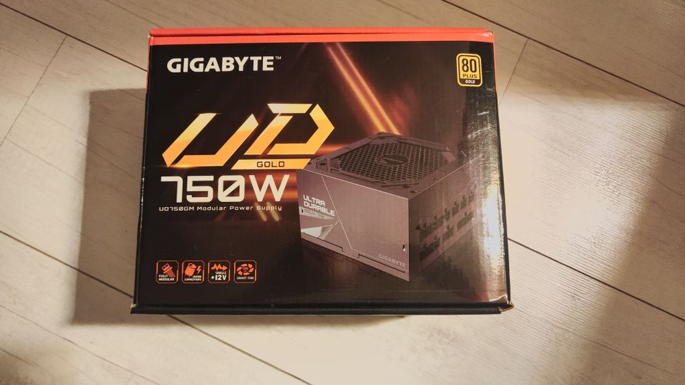 Zasilacz Gigabyte 750w Gold na gwarancji
