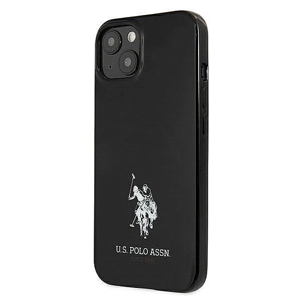 Etui U.S. Polo Assn. Horses Logo na iPhone 13 mini - czarne
