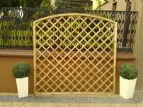Płot Kratownica z Łukiem 180x180 cm Pergole Pergola Kratki Trejaże
