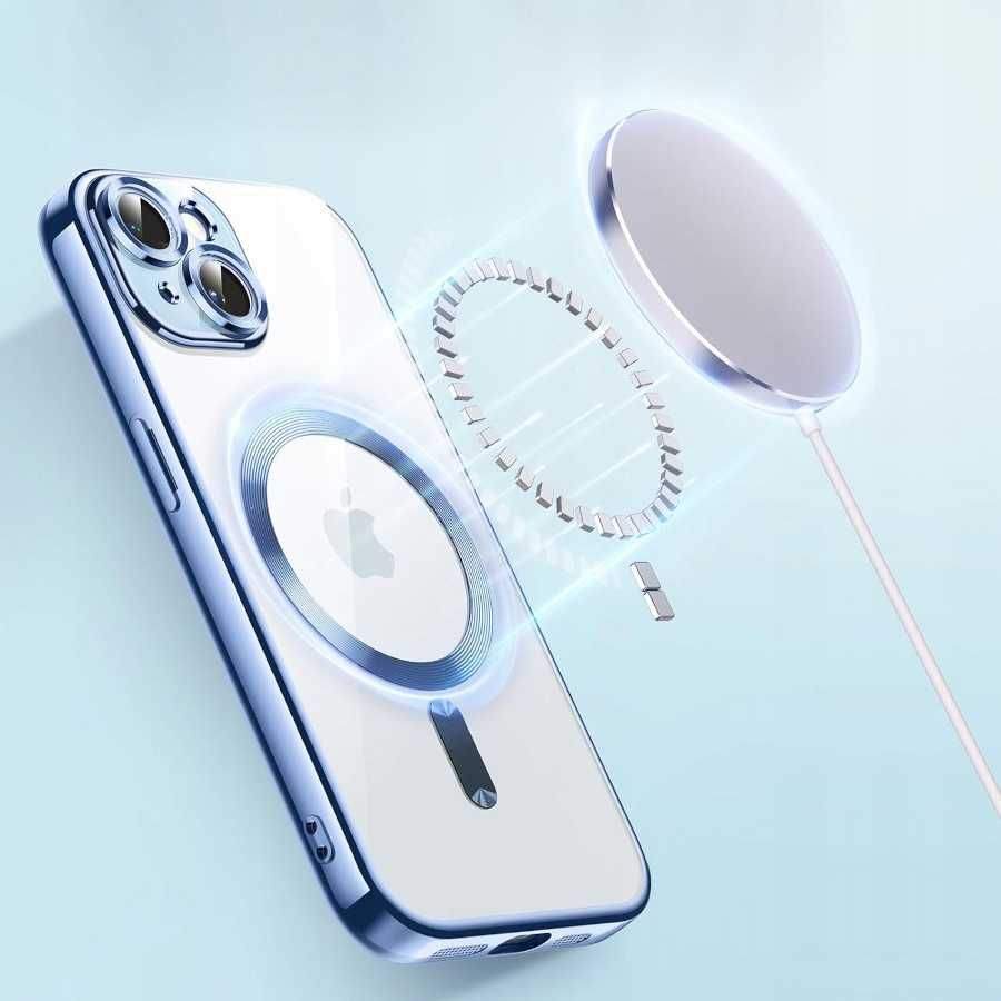 Etui do iPhone 15 Plus do MAGSAFE MATT CASE WZMOCNIONE + Szkło pełne