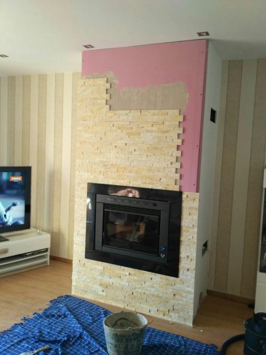 Pedra creme para interior ou exterior