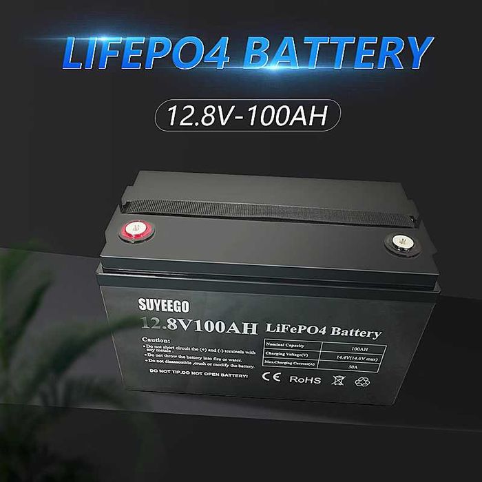 Акумулятор LifePO4 100ah 12.8V Suyeego з BMS