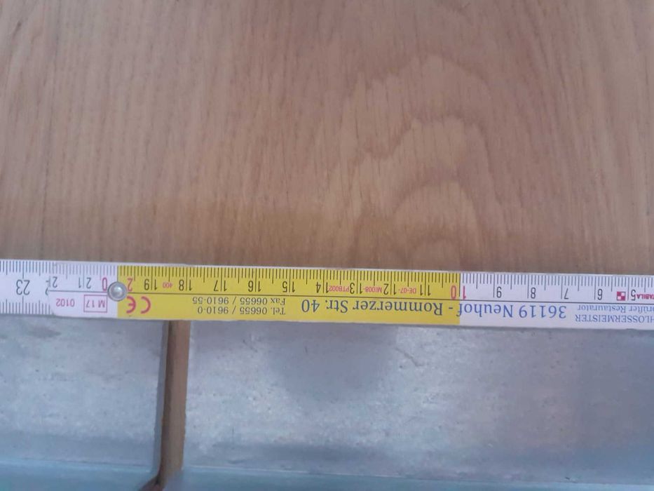 Łącznik chromowany belki z kominem 4 sztuki 30 cm x 18 cm NOWE