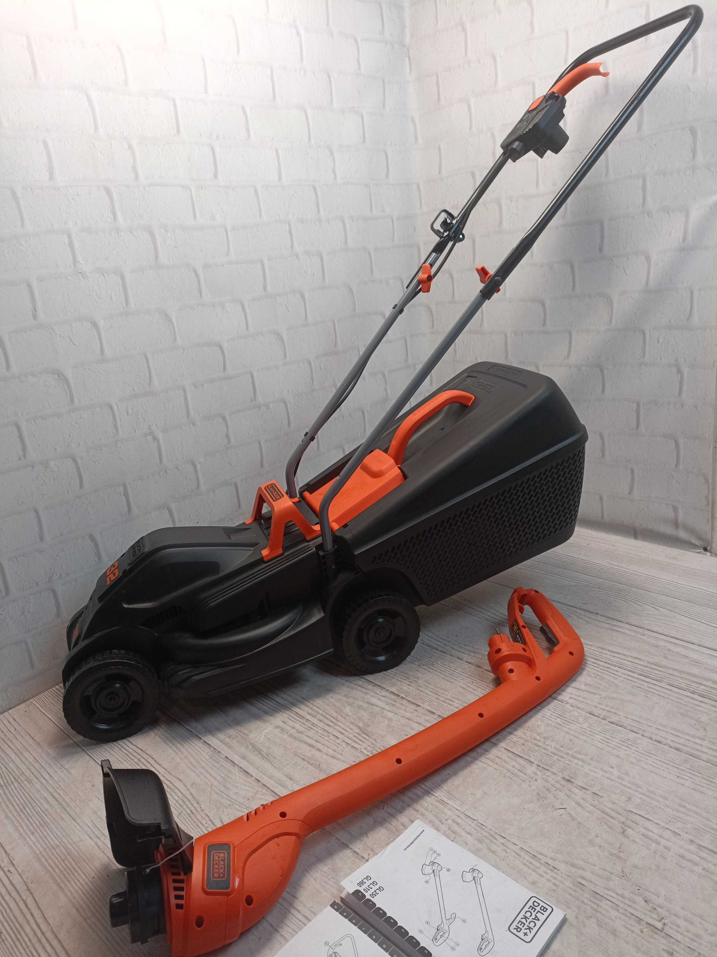 BLACK+DECKER BEMW351GL2-QS газонокосарка 1000Вт, 32см + тример 250Вт.