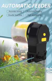 Alimentador automático eletrónico aquário peixes tartaruga NOVO