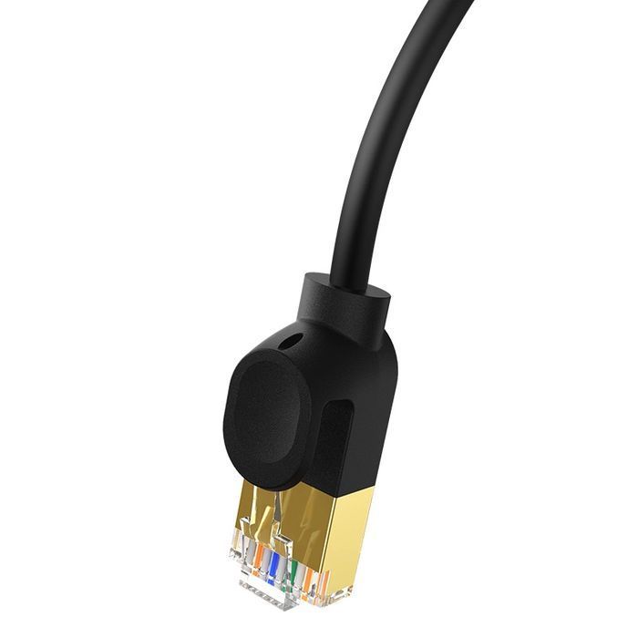 Baseus szybki kabel sieciowy RJ45 cat. 7 10Gbps 3m cienki czarny