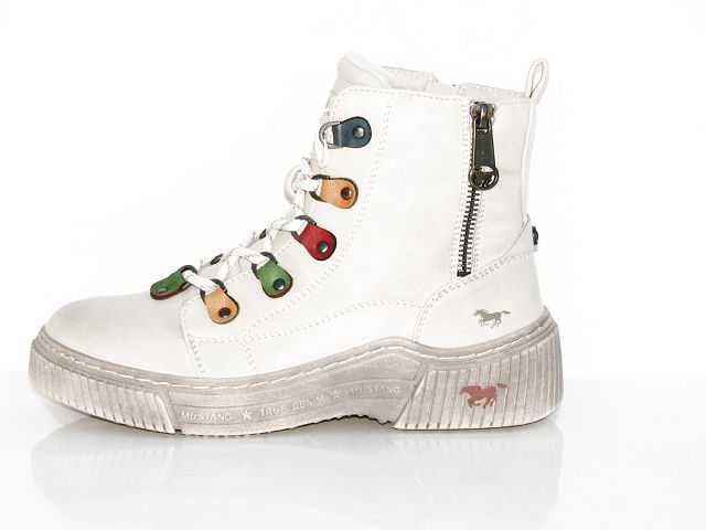 Botki damskie MUSTANG ivory rozmiar 37,38,39,40