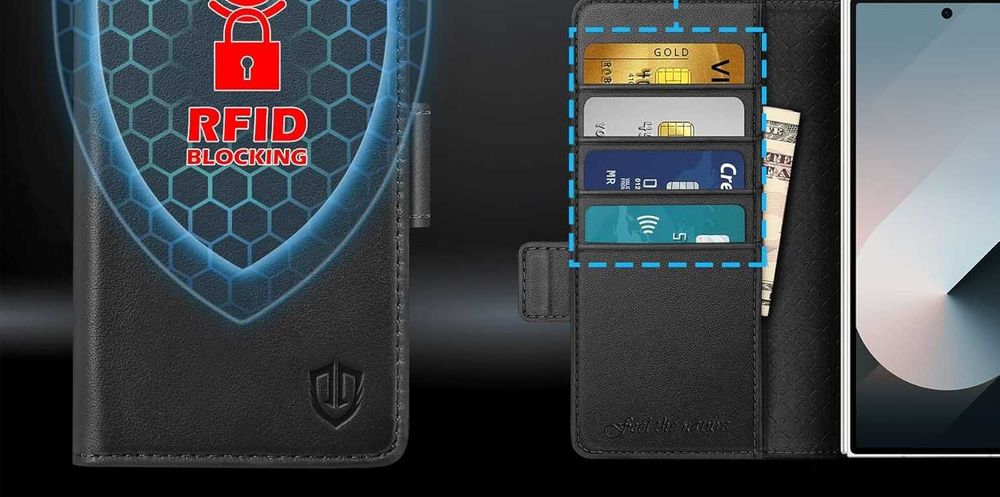 SHIELDON naturalne etui skórzane z klapką do Samsung Galaxy Z Fold6