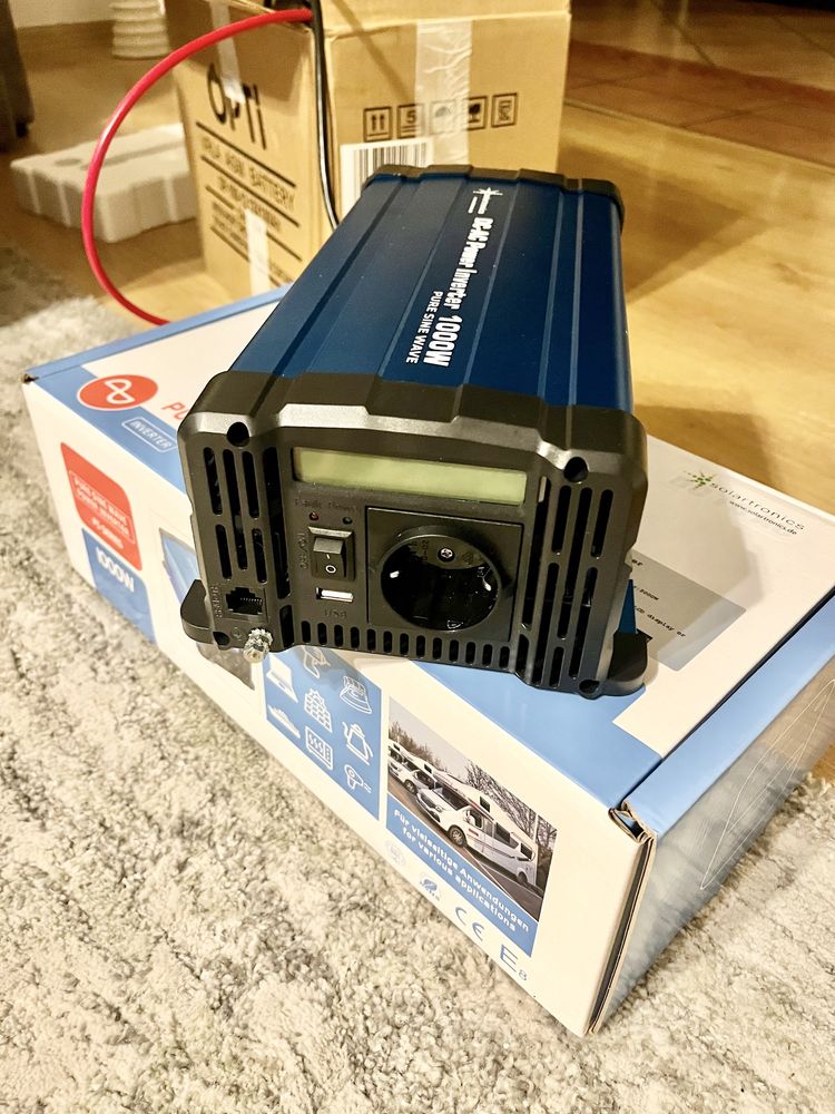 Przetwornica kamper camper samochodowa 1000W/2000W CZYSTY SINUS OKAZJA