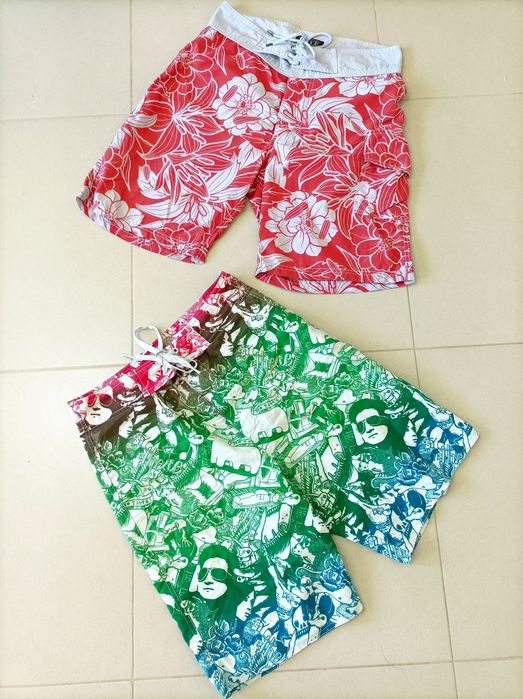 Lote de 2 Calções de Banho para Rapaz - Pull & Bear (16 Anos - Tam. S)