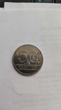 Moneta 50 zł złotych 1990 r.